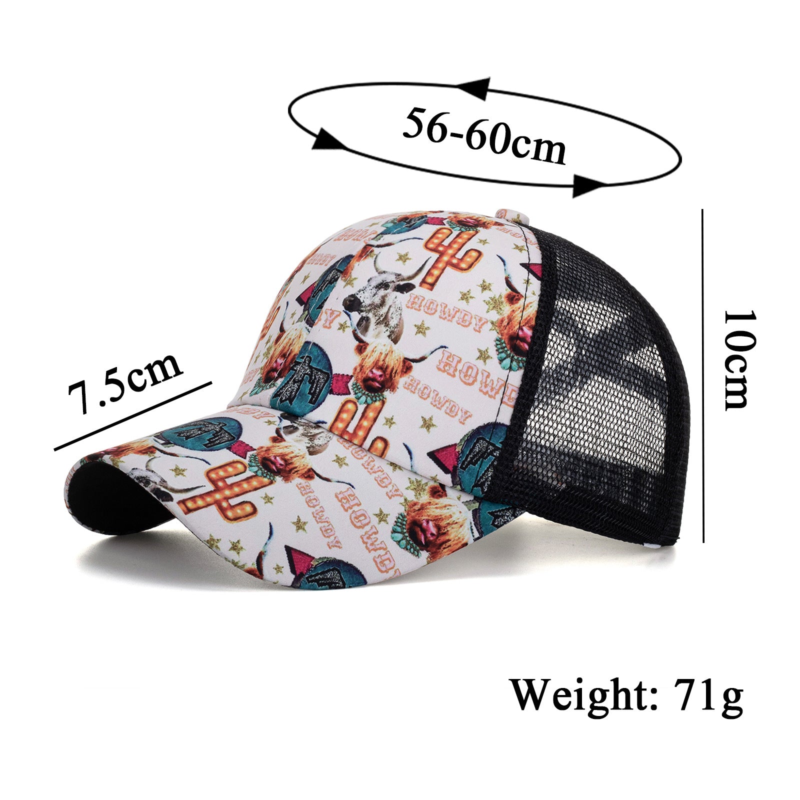 Wholesale Graffiti striped cross mesh baseball cap