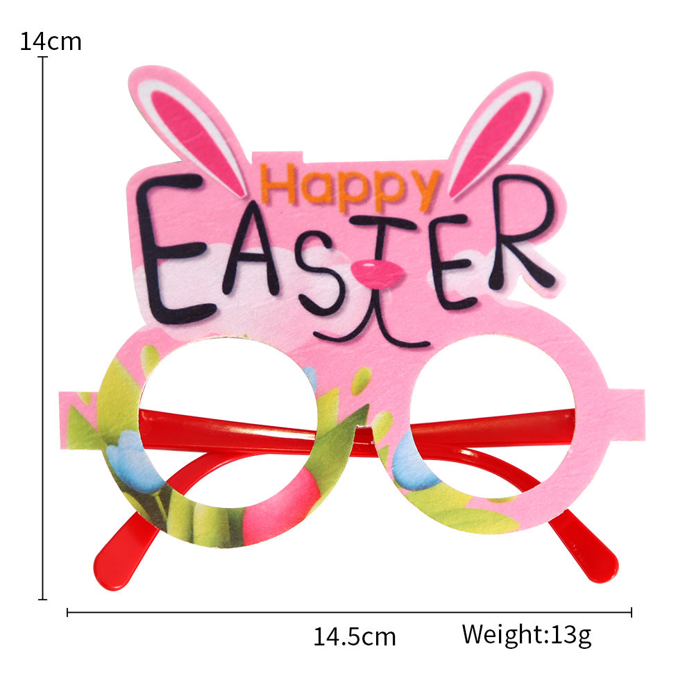 Wholesale Easter Glasses Children Adult Holiday Party Decoration Supplies Rabbit Egg Glasses Frame