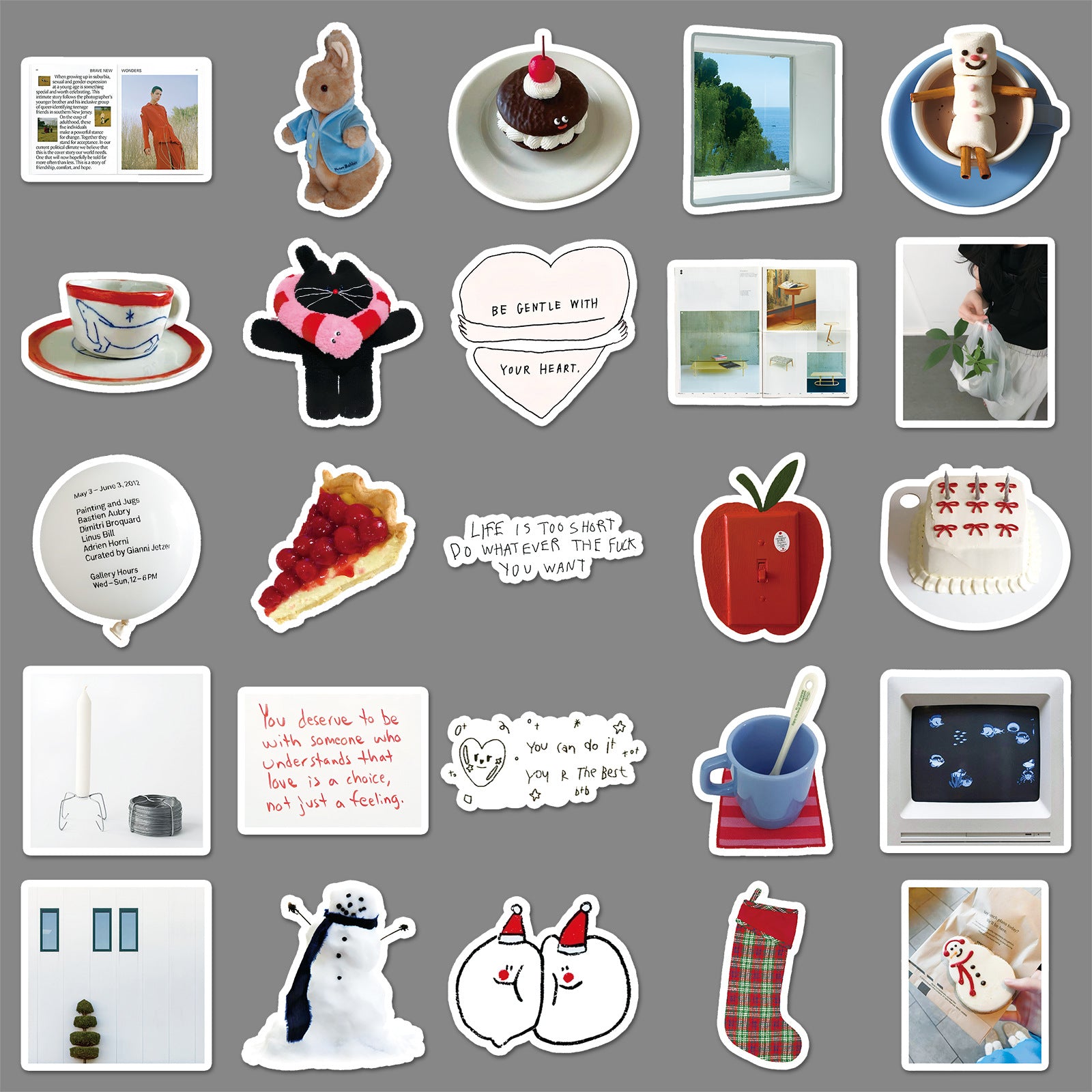 Wholesale 50pcs Daily Life Handbook Series Stickers