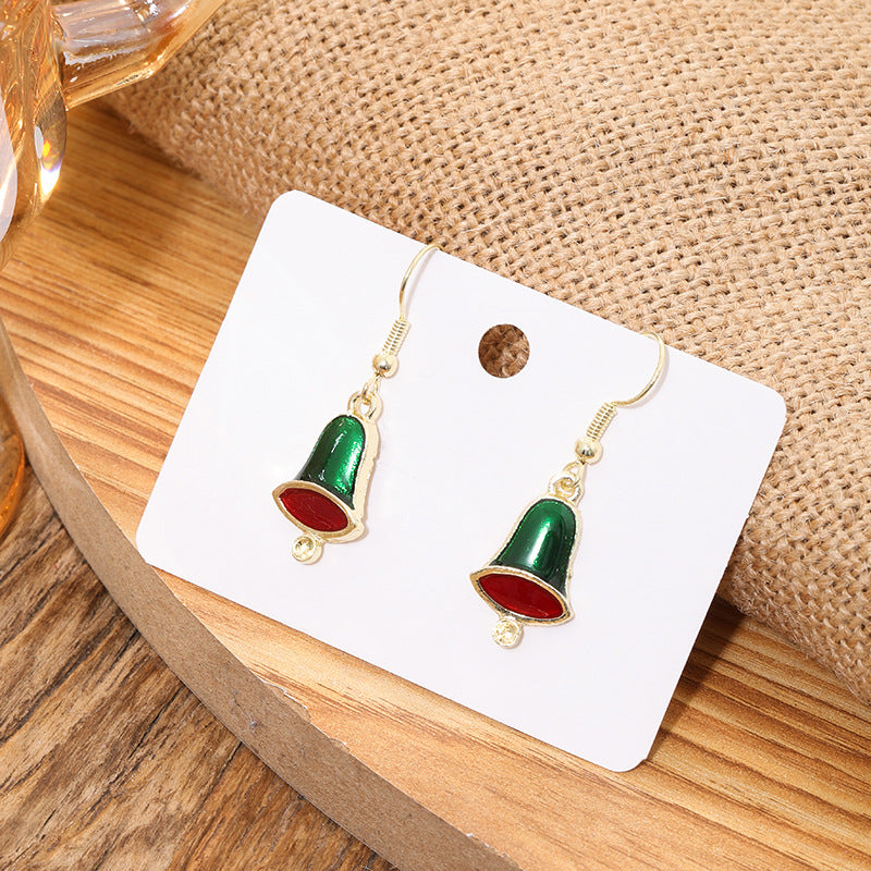 Wholesale Christmas snowflake candy bell reindeer earrings