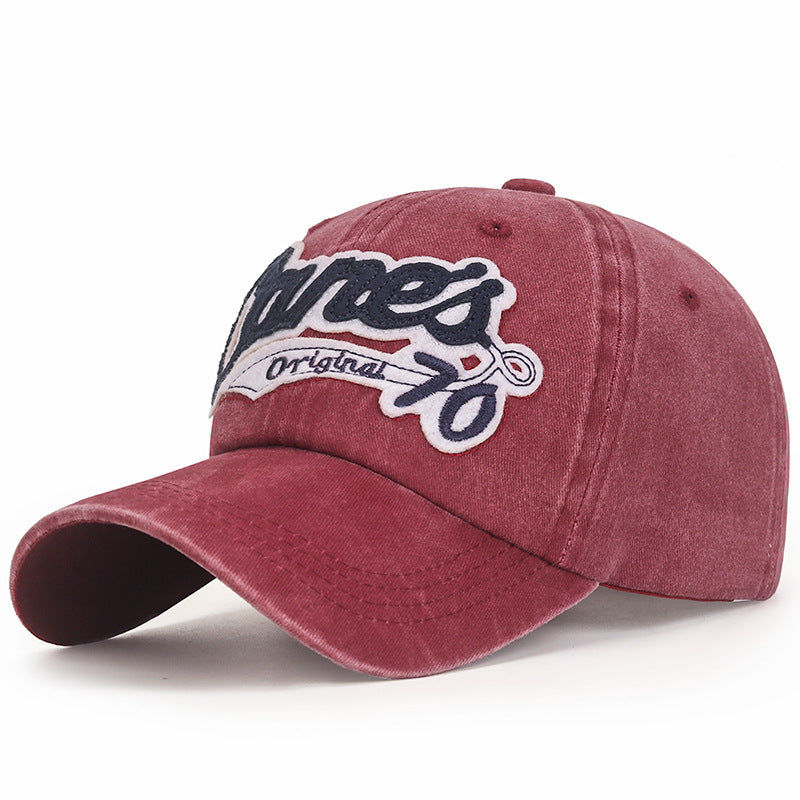 Wholesale Patch Washed Distressed Adjustable Baseball Cap