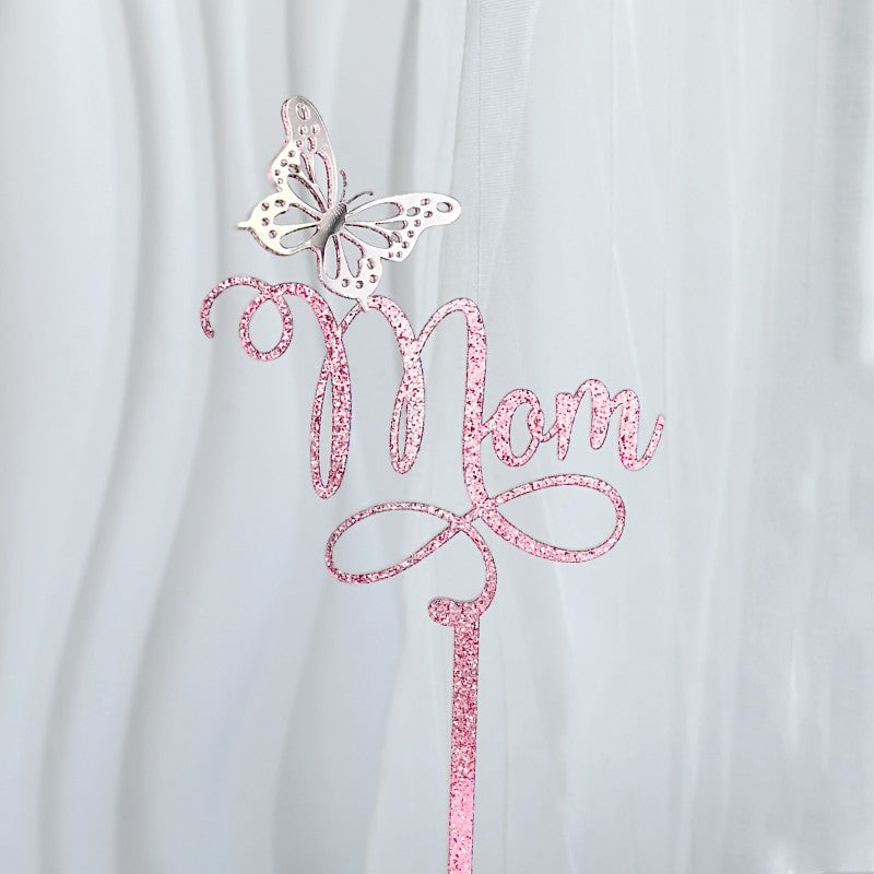 Wholesale Mother's Day MOM Acrylic Cake Plugin