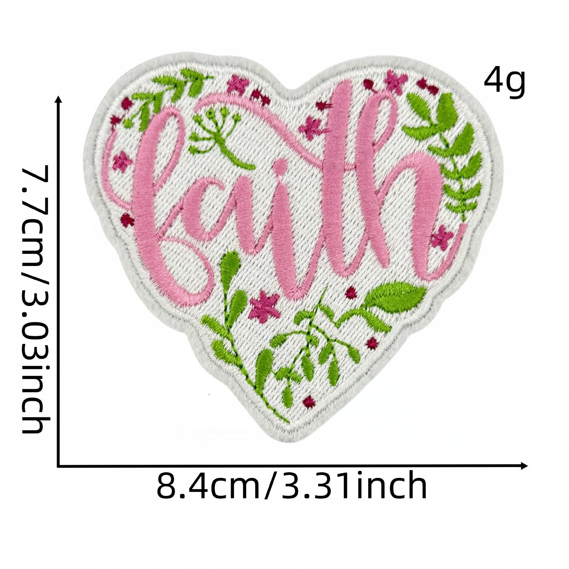 Wholesale pink Cartoon inspirational text DIY Patches