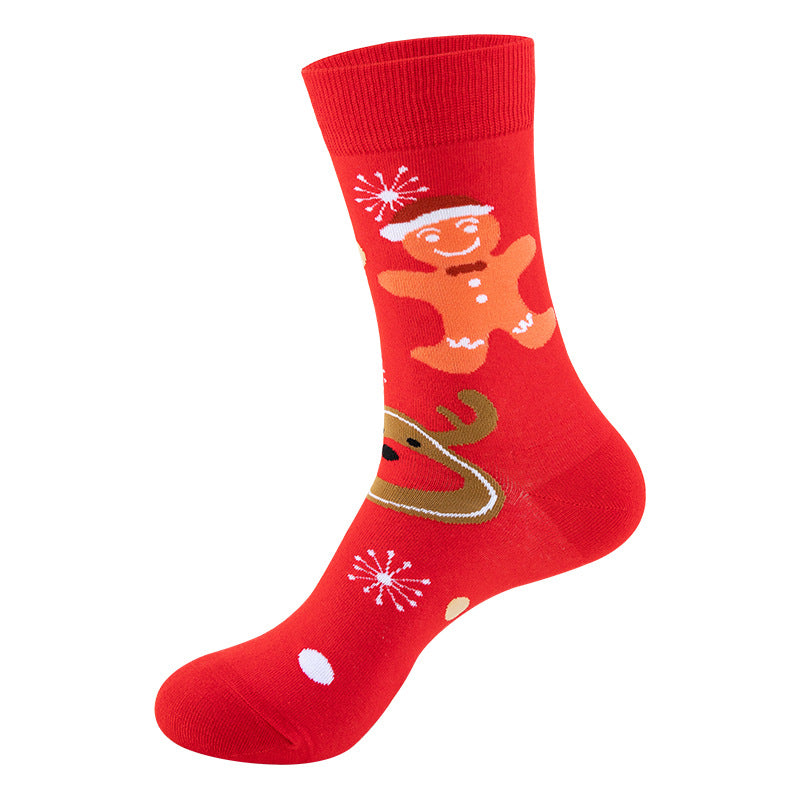 Wholesale Christmas Socks Snowman Santa Claus Cartoon Mid-calf Socks