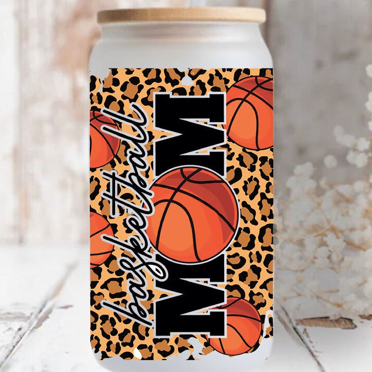 Wholesale UV Transfer Paste Glass Crystal Label 16oz Cup UV DTF Wraps 23cmX11cm