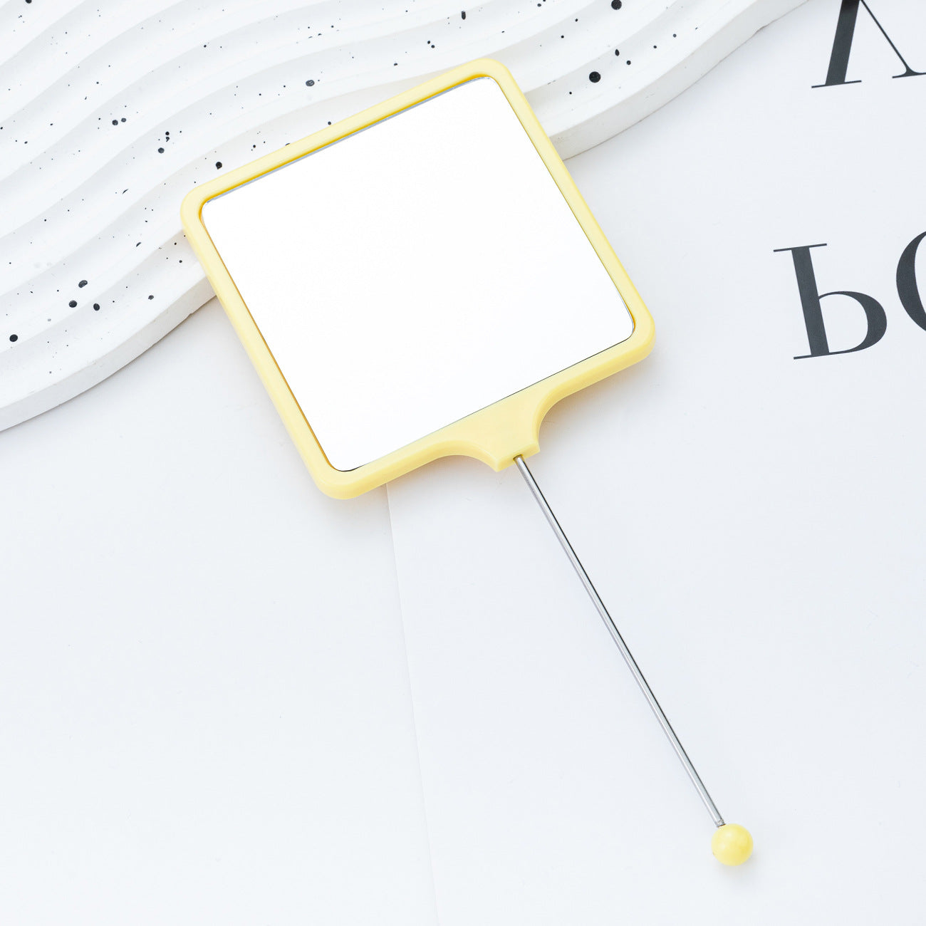 Wholesale Multicolor hand-held square DIY small mirror