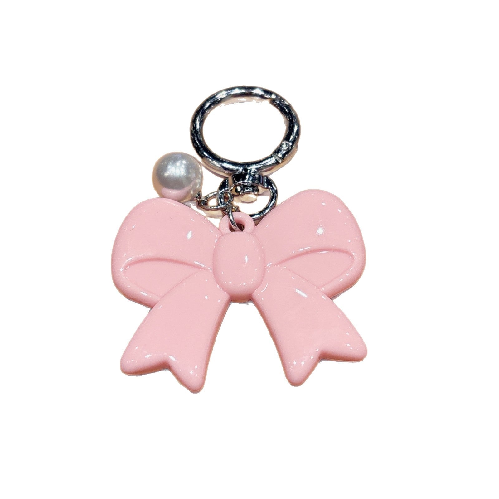 Wholesale Sweet Pink Butterfly Bow Acrylic Keychain Phone Charm Fashion Accessory Boutique Resale Gift