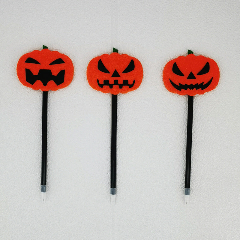 Wholesale Halloween Pumpkin Felt Cloth Ballpoint Pen