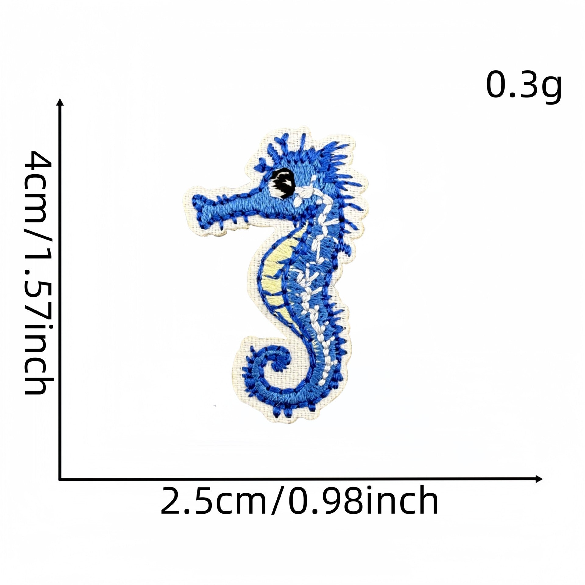 Wholesale Modern Cartoon Ocean Life Embroidered Patch Iron On Applique For Shoes Hats Fashion DIY Accessory