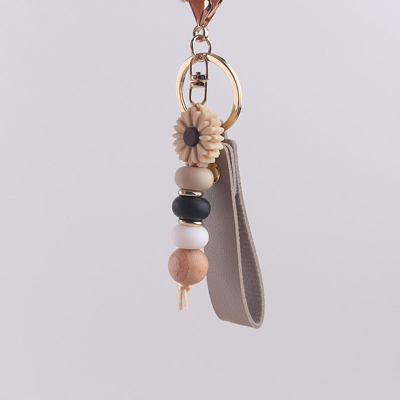 Wholesale  Cartoon  Pendant  Leather  Silicone Keychain