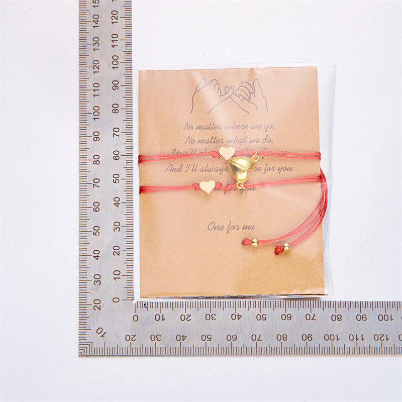 Wholesale Valentine' s Day Magnetic Love Paper Card Hand Rope