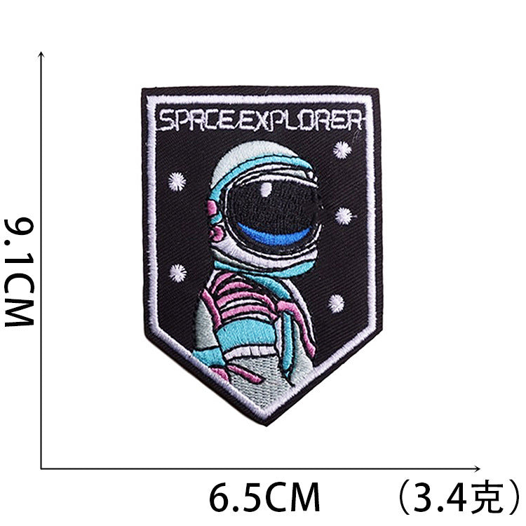 Wholesale Stylish Polyester Embroidered Astronaut Space Patch For Kids Clothing And DIY Crafts OLY Exclusive