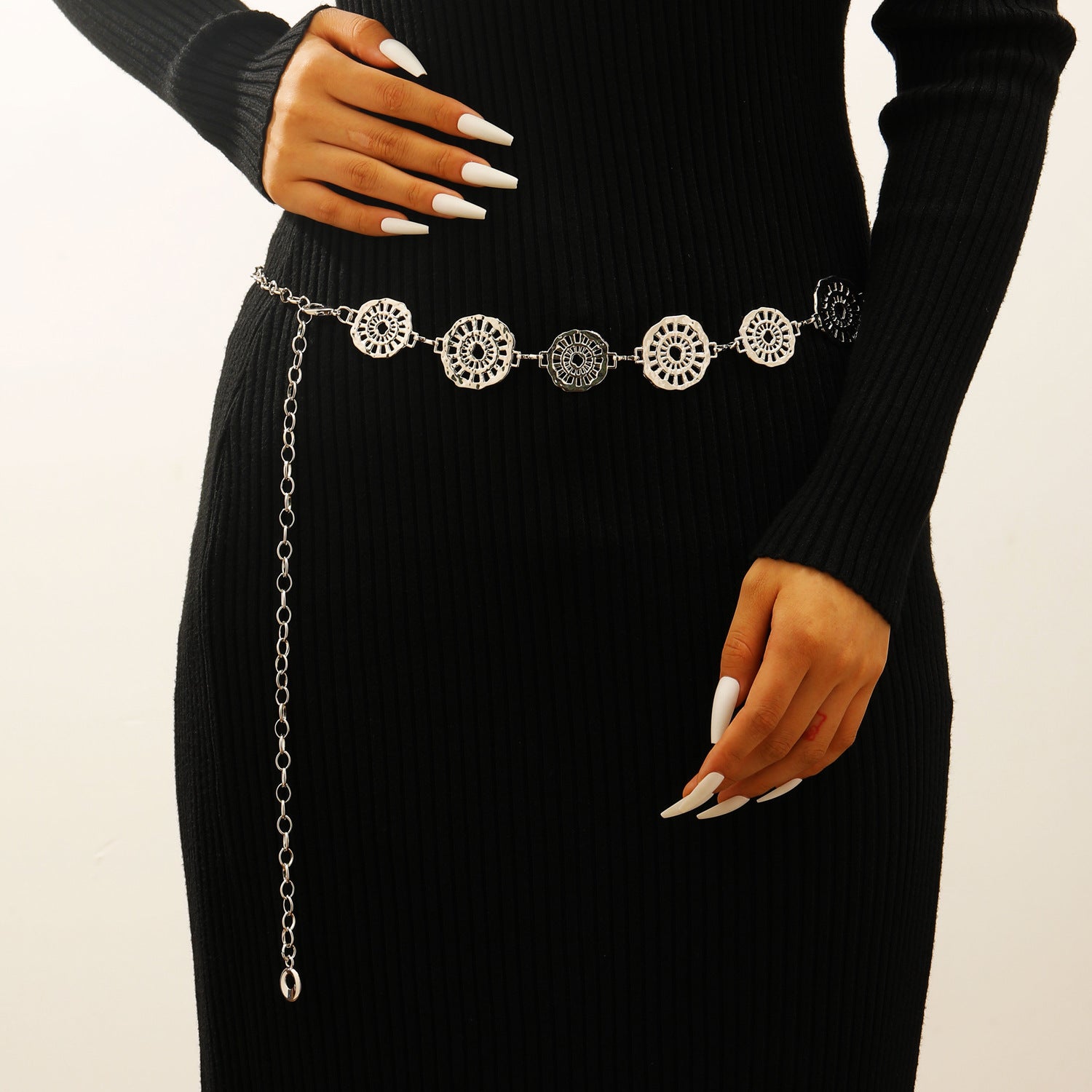 Wholesale Bohemian Heart Tassel Waist Chain Gold Metal Belt For Women S Dress Stylish Casual Accessory
