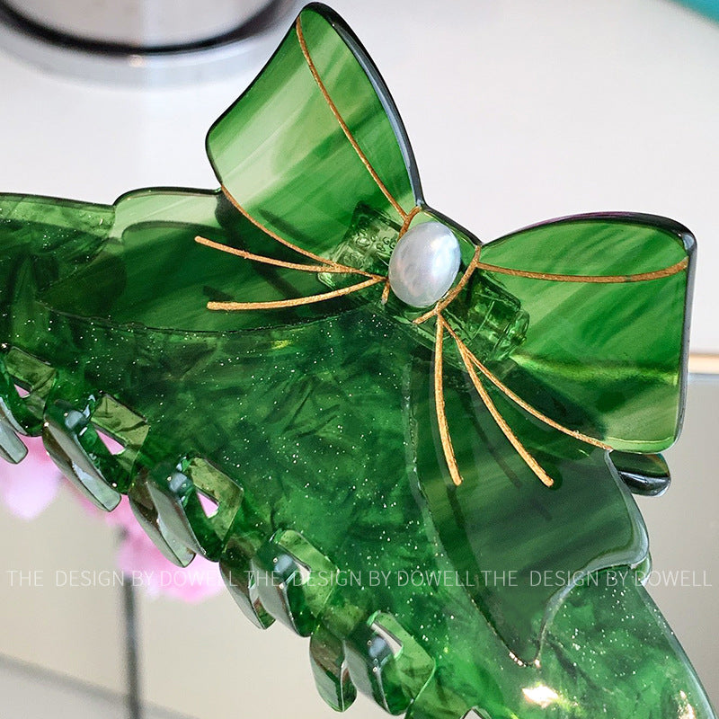 Wholesale Acetate Sheet Splicing Bow Large Temperament Versatile Hair Clips