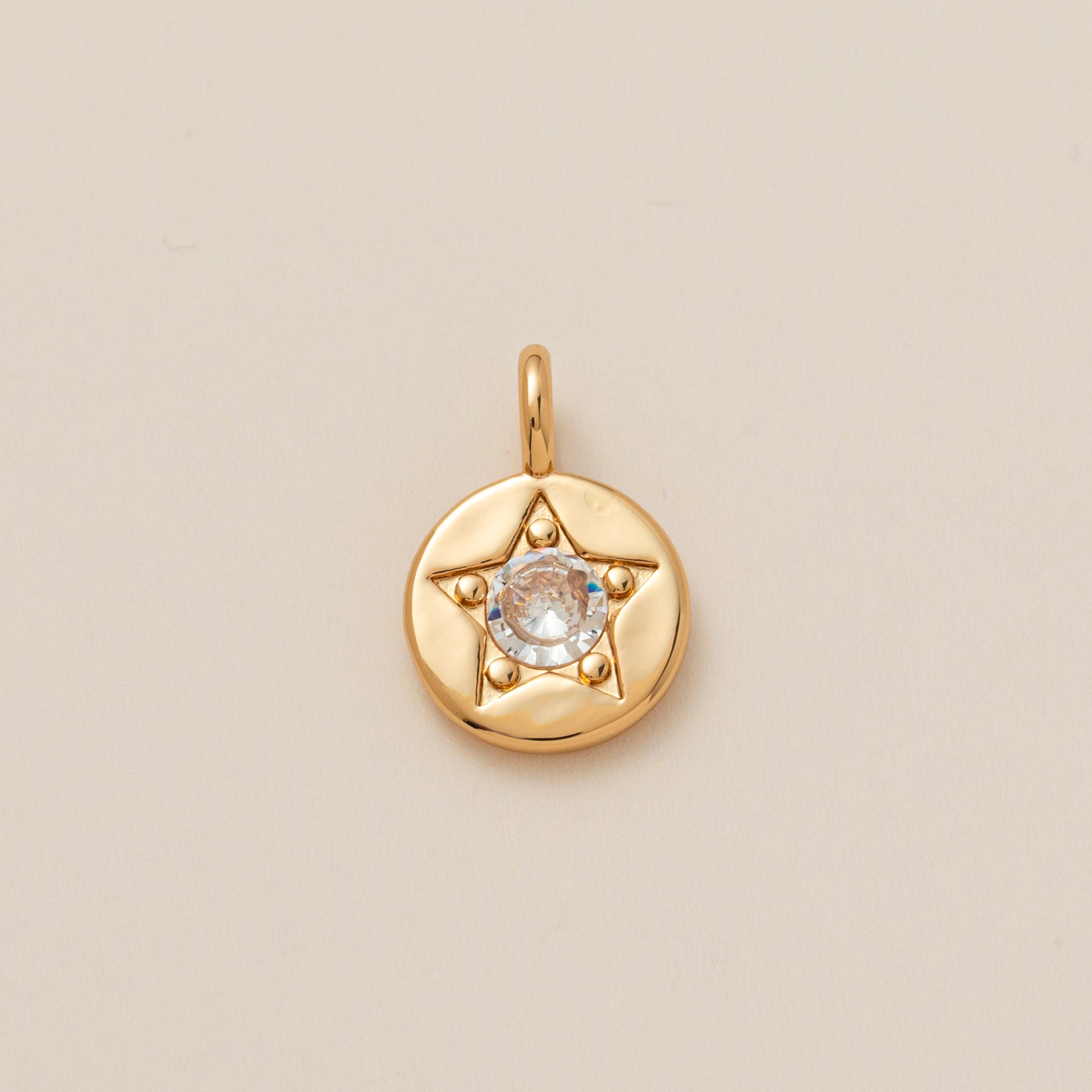 Wholesale Copper Five Pointed Star Zircon Pendant Colorful Birthstone Charm For DIY Necklace Fashion Accessory Gift