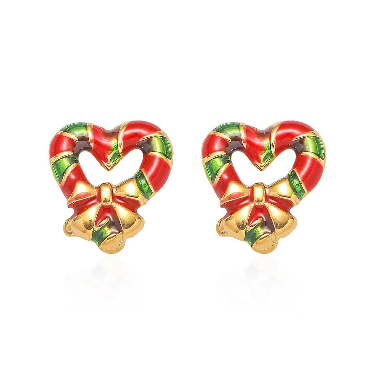 Wholesale Earrings for Stainless Steel Christmas Earrings Niche  Elegant Bell Earrings