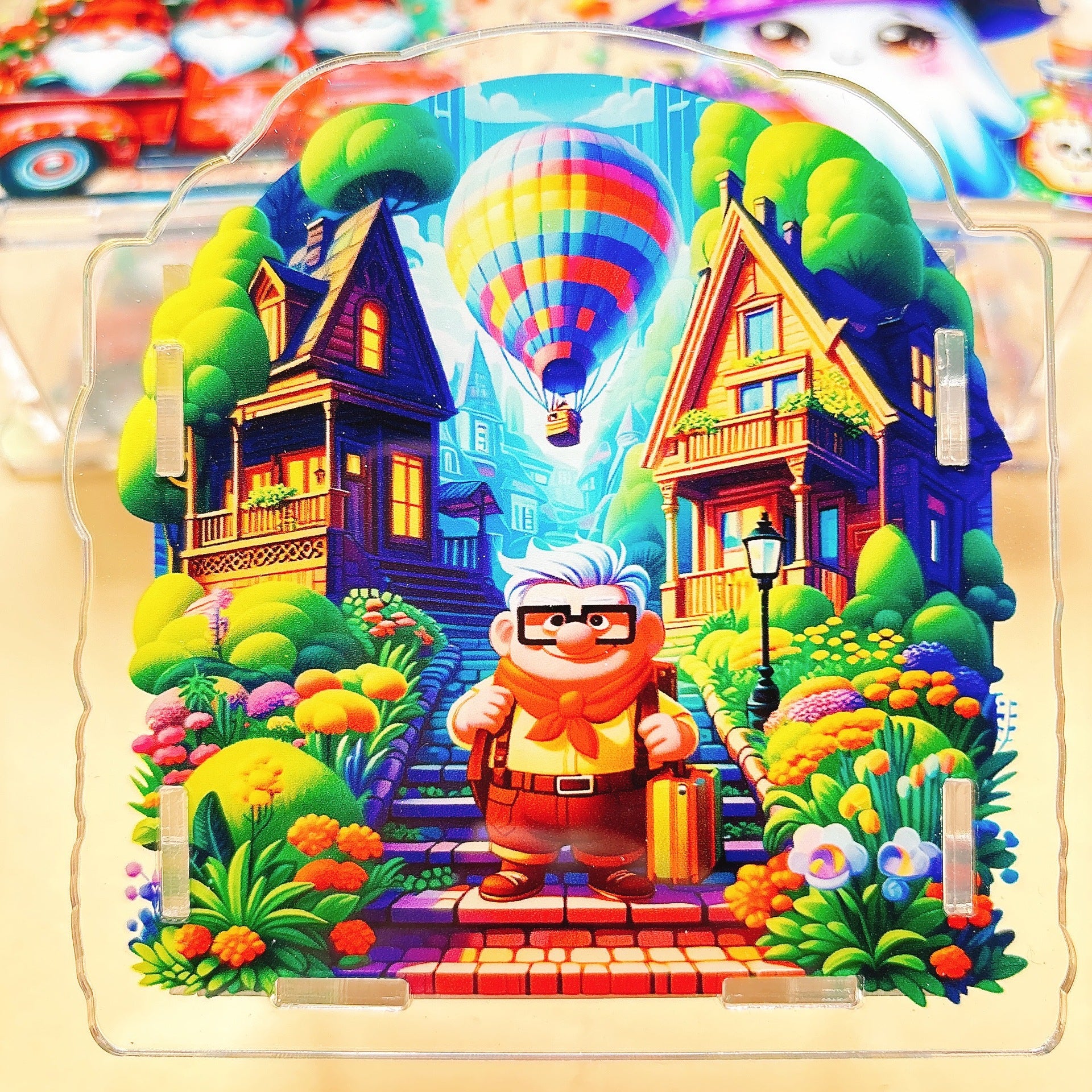 Wholesale  Acrylic Pen Holder Popular Pen Box Creative Gift Stationery Student 10cm