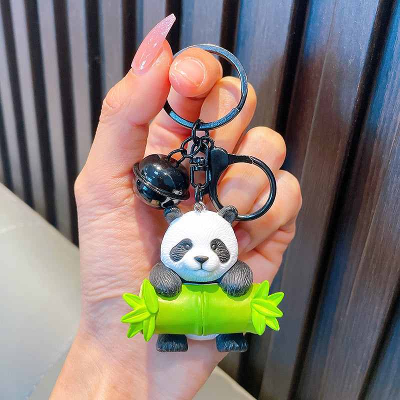 Wholesale Hug Bamboo Panda Delicate Bamboo Cute Panda KeyChain