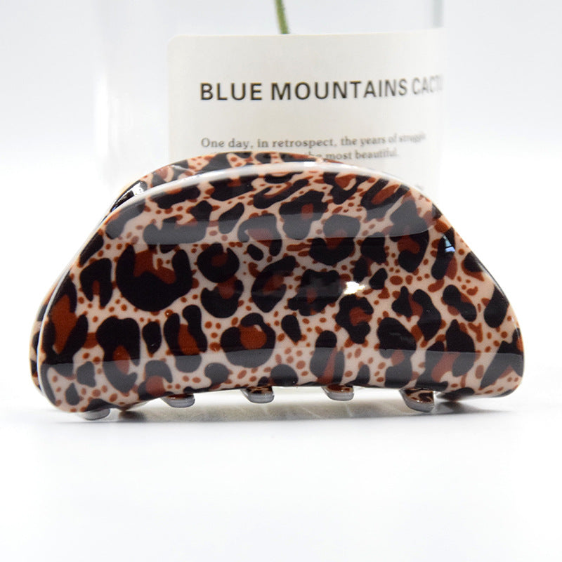 Wholesale Large Acrylic Leopard Print Hair Clips