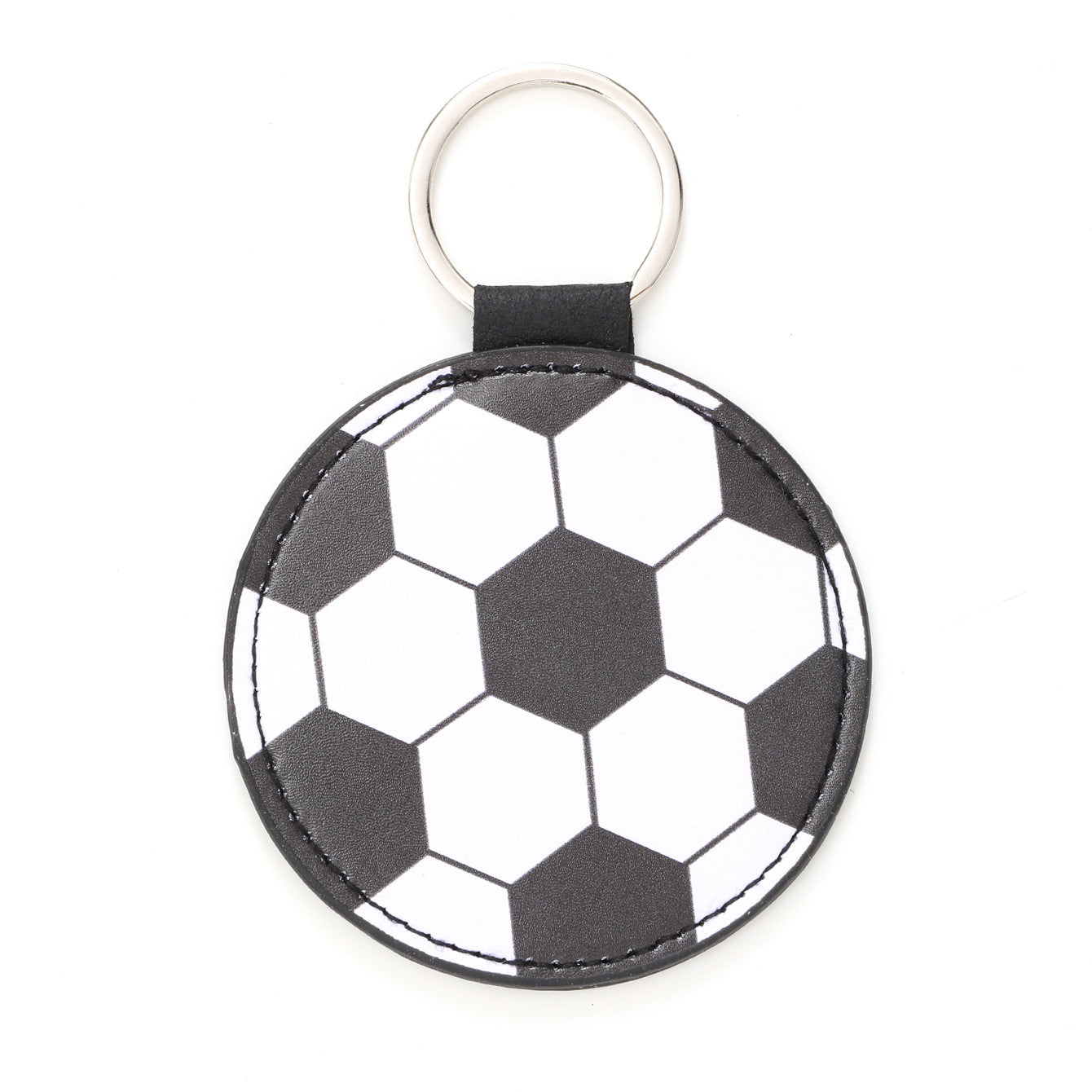 Wholesale Sports Style Baseball Football Basketball Volleyball Leather Keychain