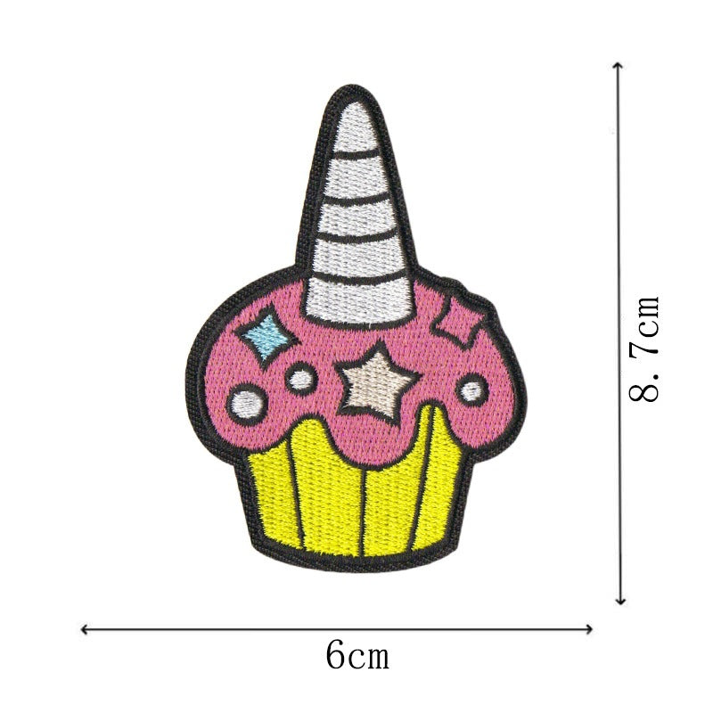 Wholesale Cartoon Pink Embroidered Patch With Heating Glue Backing DIY Fashion Accessory For Bags Clothes Shoes Towels