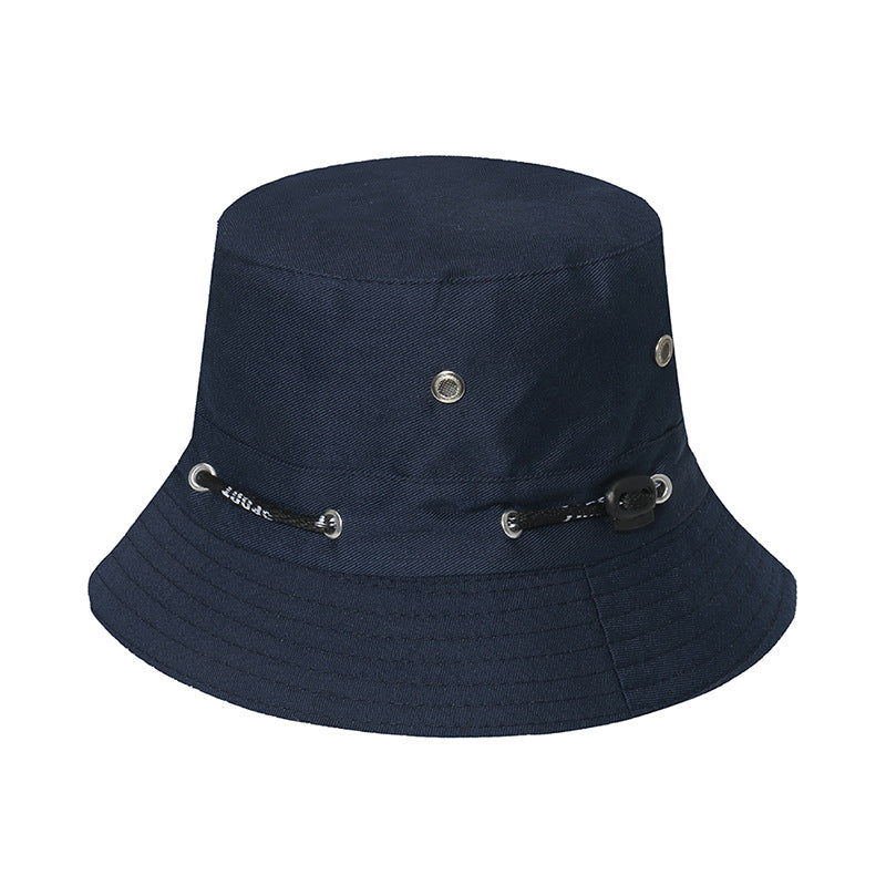 Wholesale Camouflage Drawstring Outdoor Mountaineering Travel Sunshade Polyester Fisherman Hat