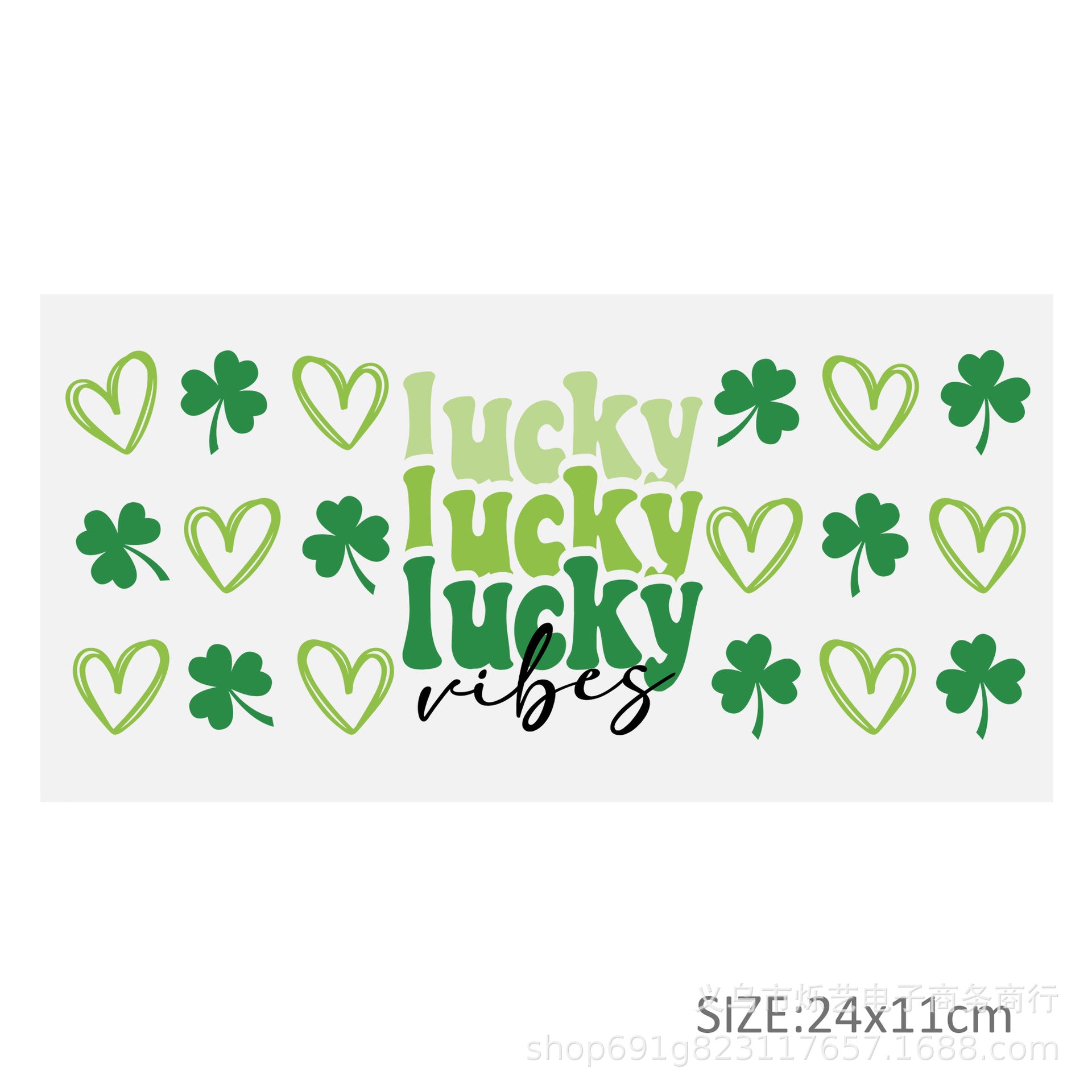 Wholesale Green Smiling Face Hat Halloween 16oz Cup UV DTF Wraps