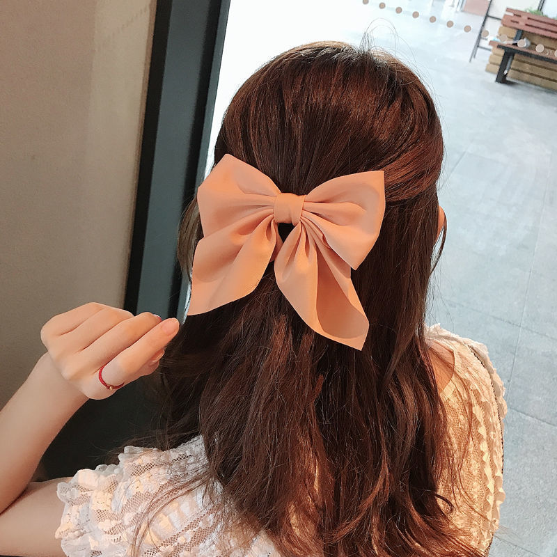 Wholesale Wholesale solid color temperament college style bow hairpin