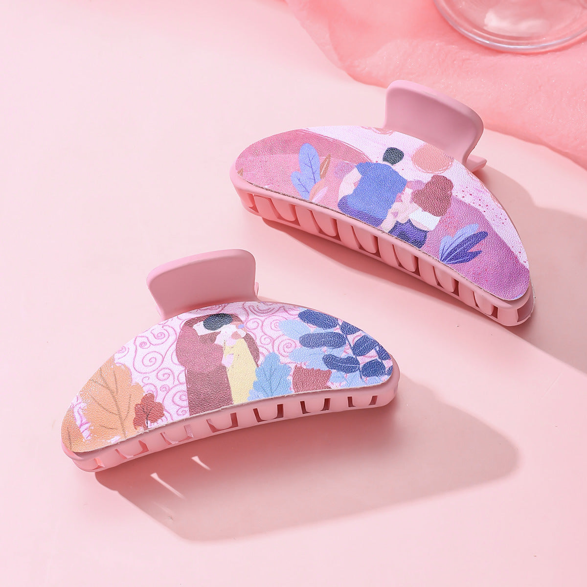 Wholesale Valentine's Day PU Leather Hair Clips