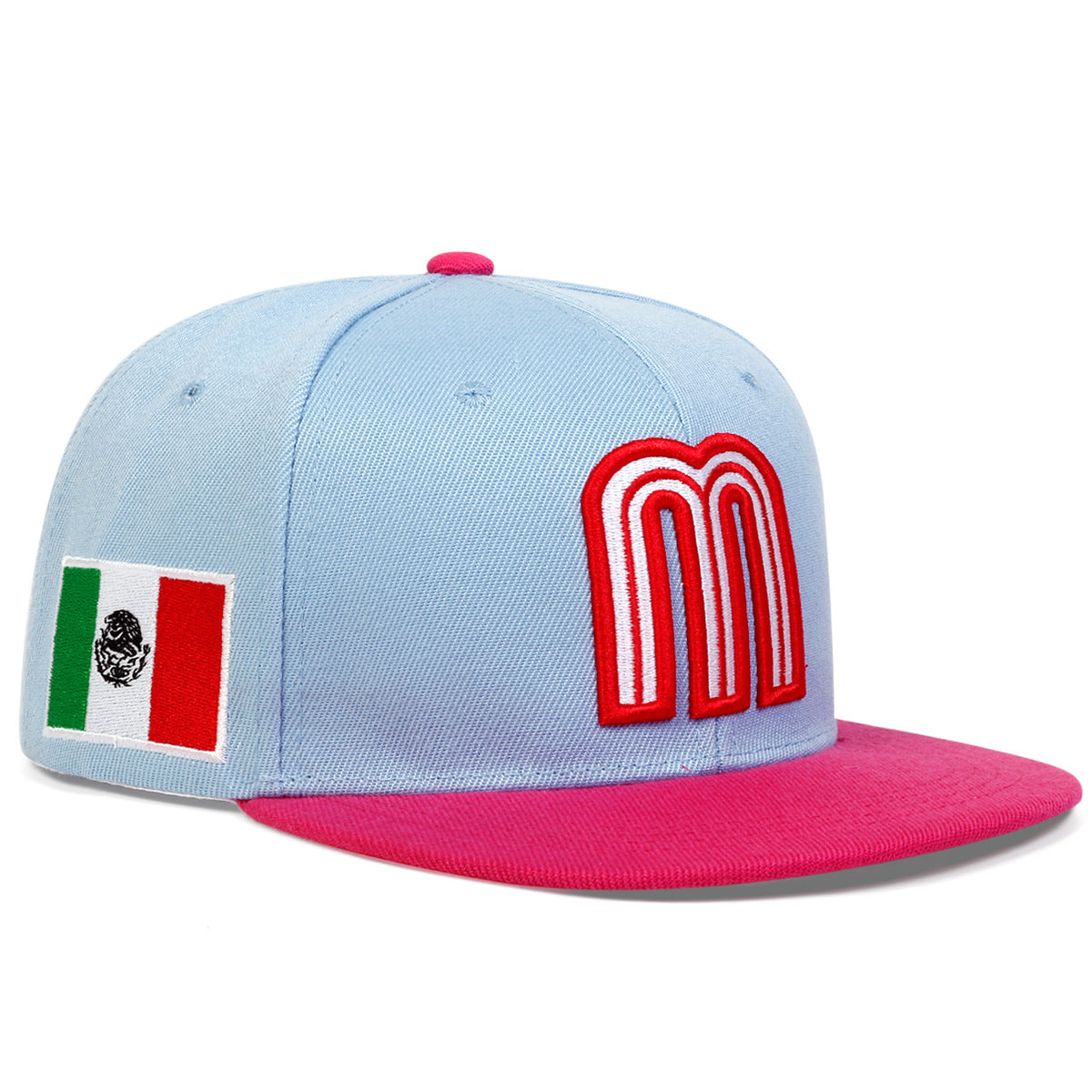 Wholesale Mexico National Sports Hip Hop Large Flag Baseball Cap