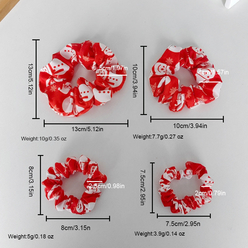 Wholesale Christmas new large and small intestine hair ring hair rope hair band