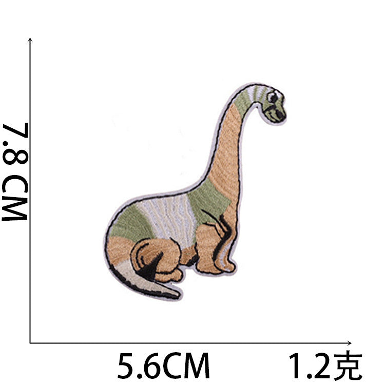 Wholesale Cute Dinosaur Embroidered Patches For Kids Clothing Iron On DIY Fashion Accessory