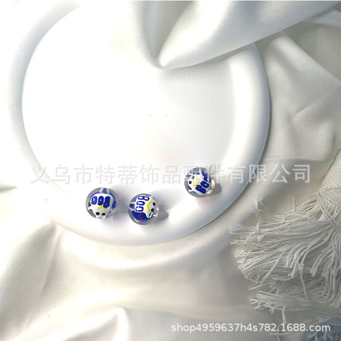 Cuentas de perlas de goteo de aceite hueco de 10 piezas al por mayor