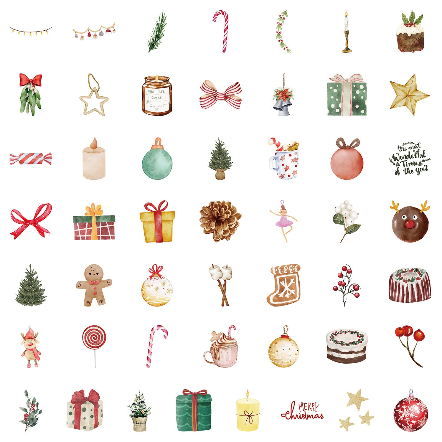 Wholesale 50pcs  Christmas graffiti stickers