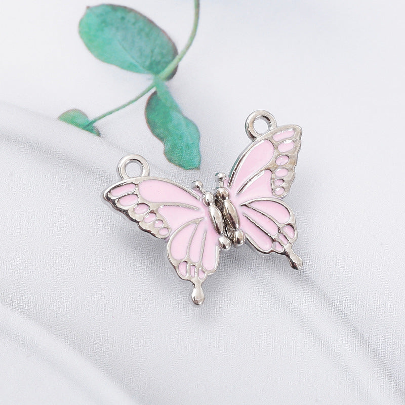 Wholesale butterfly magnetic buckle  bracelet necklace DIY Charms