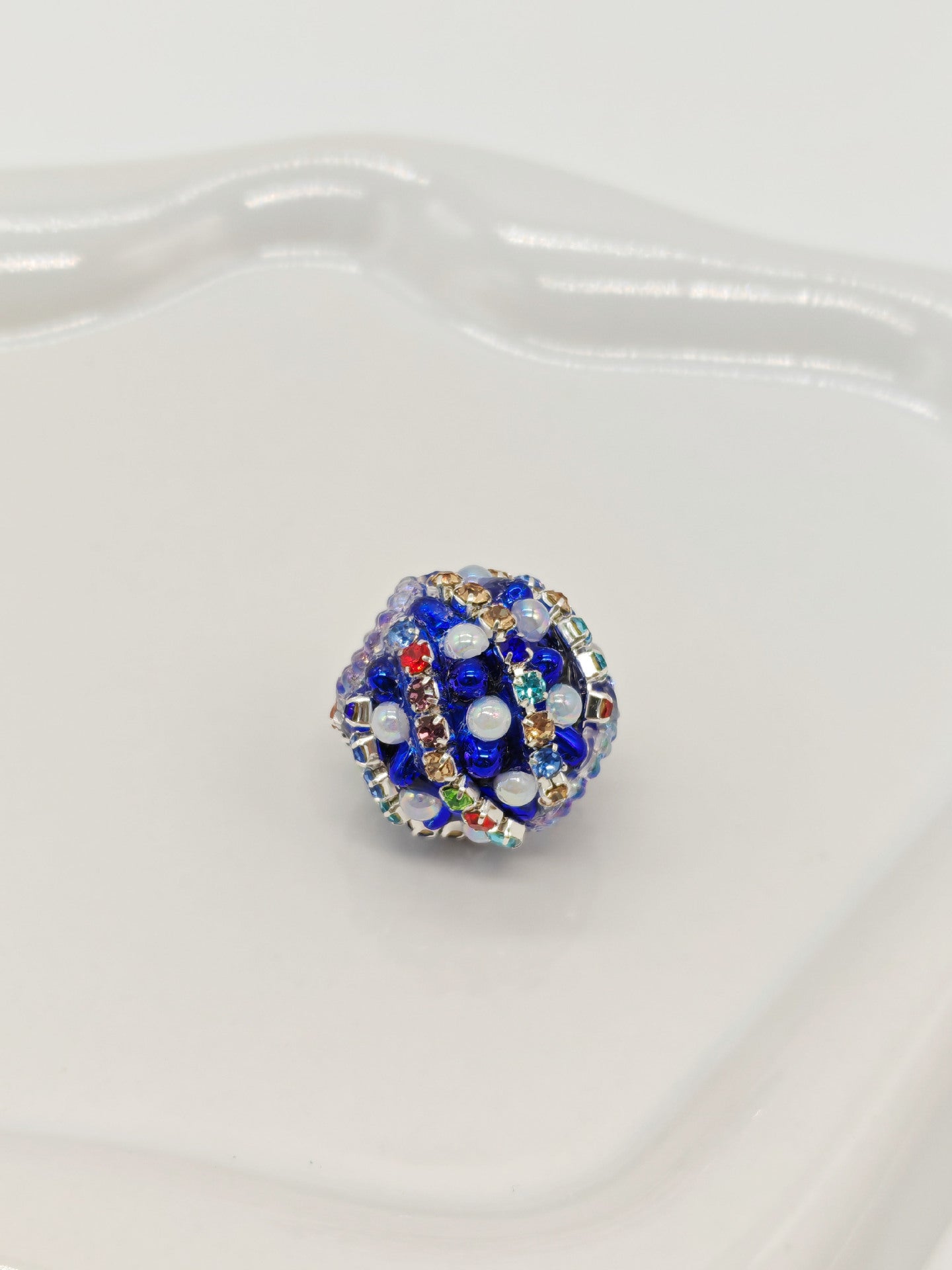Wholesale 10pcs drill ball colored straight hole Acrylic Beads