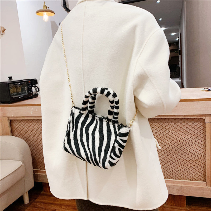 Wholesale Plush Small Square Shoulder Bags