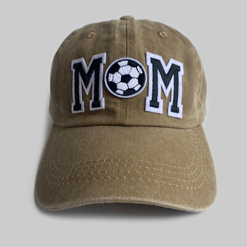 Wholesale Retro Simple Soccer Mom Letter Embroidery Baseball Cap