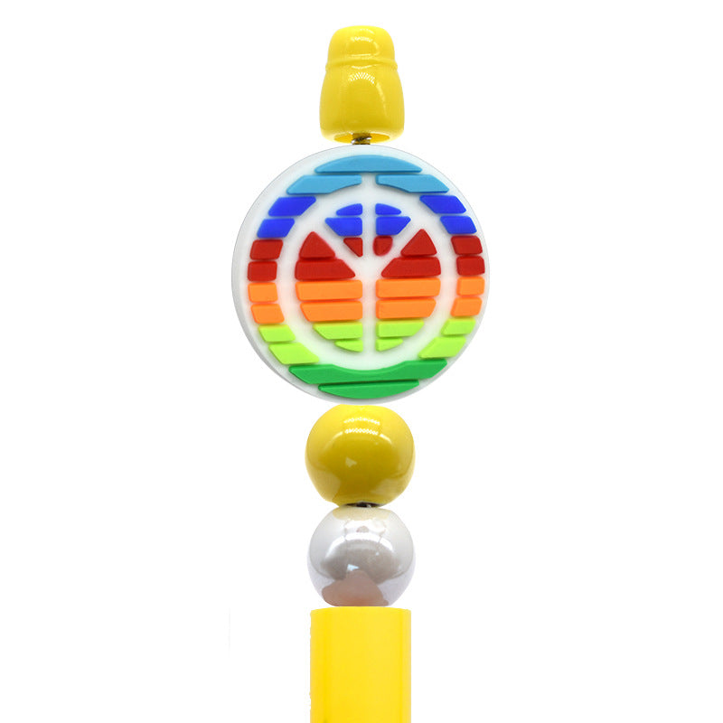 Wholesale  Random 100pcs  High-value love and peace personalized beads