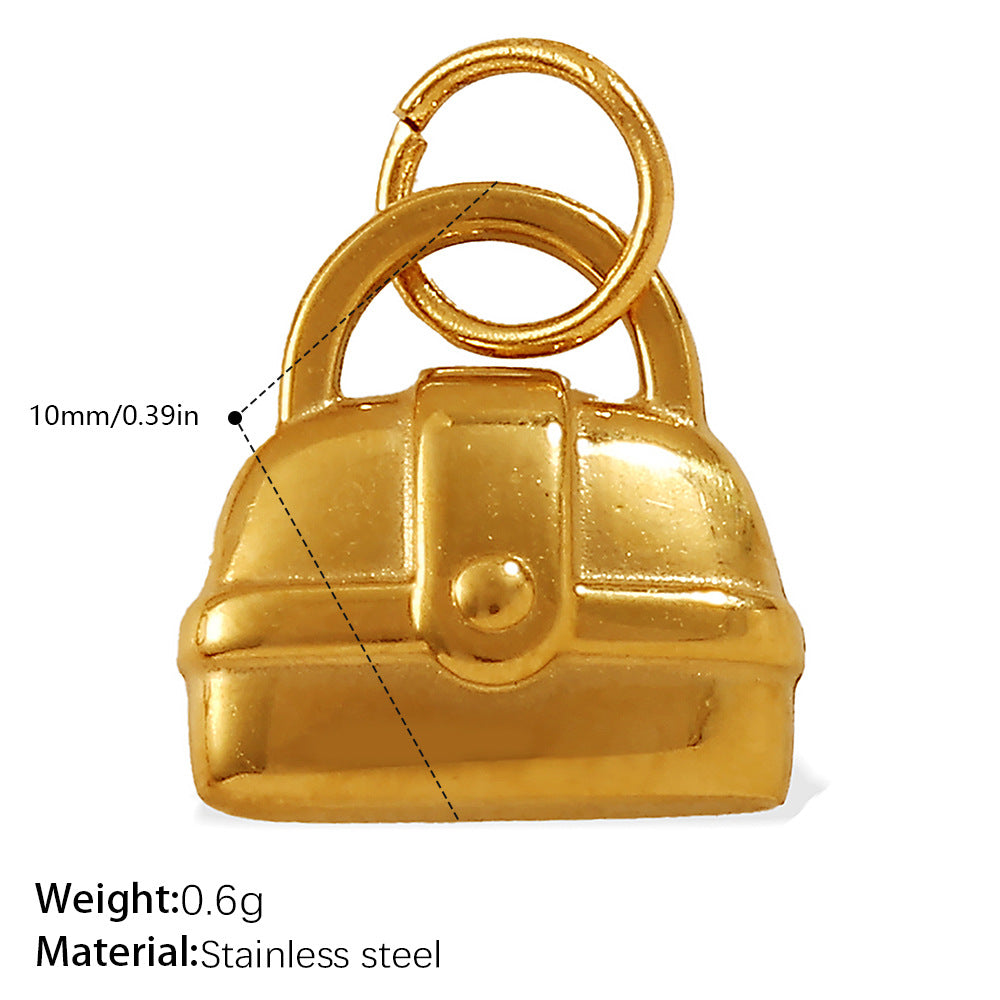 Wholesale Mini bag stainless steel plated pendant accessory