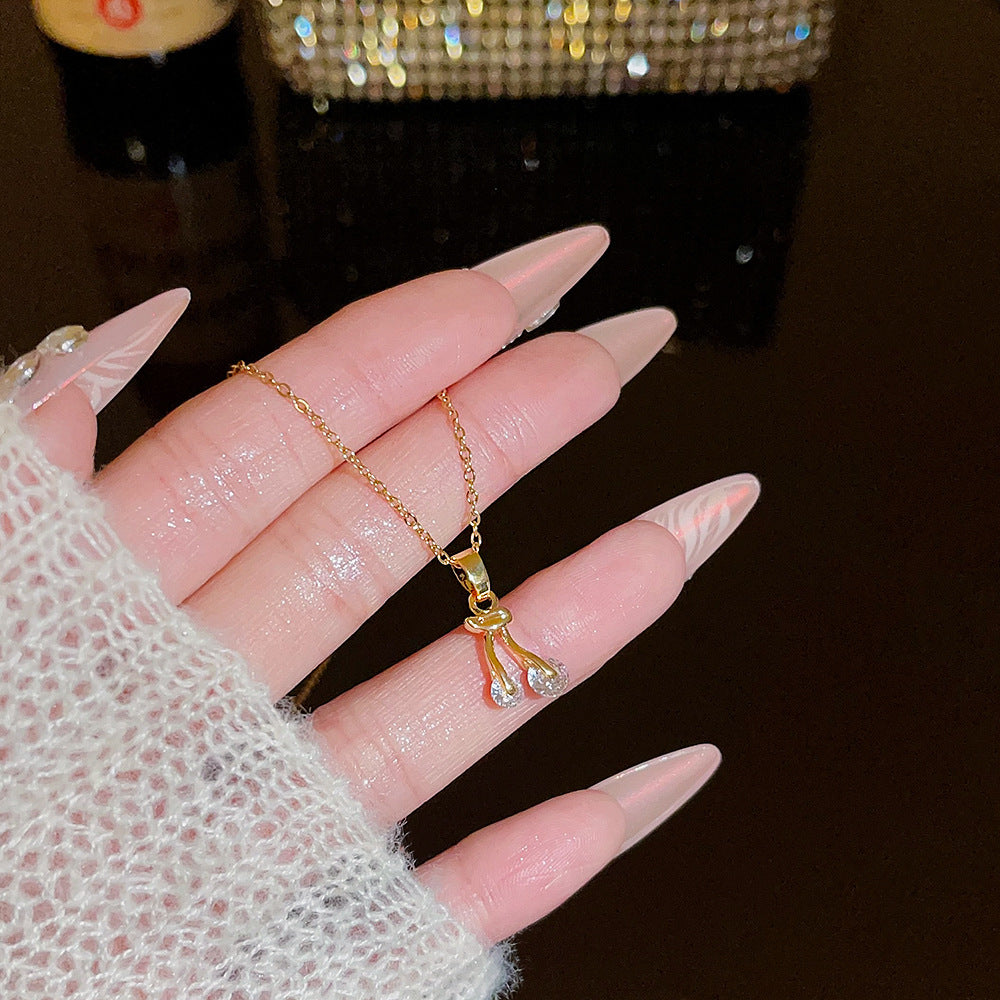 Wholesale Titanium Steel Necklace Women's All-match Sweet Chain Accessories