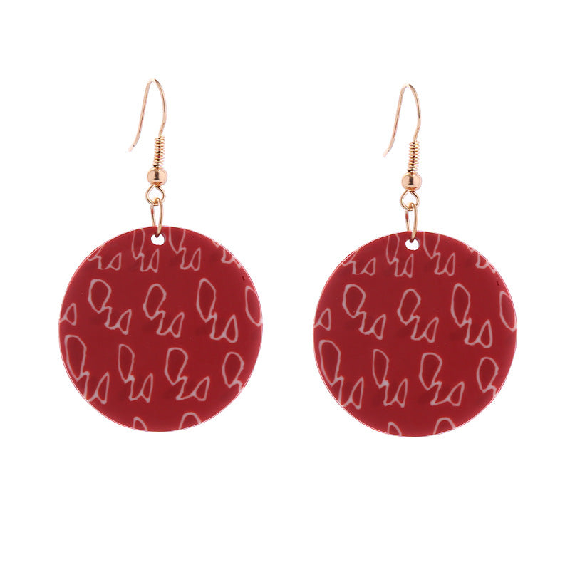 Wholesale Christmas Series Soft Clay Christmas Tree Earrings