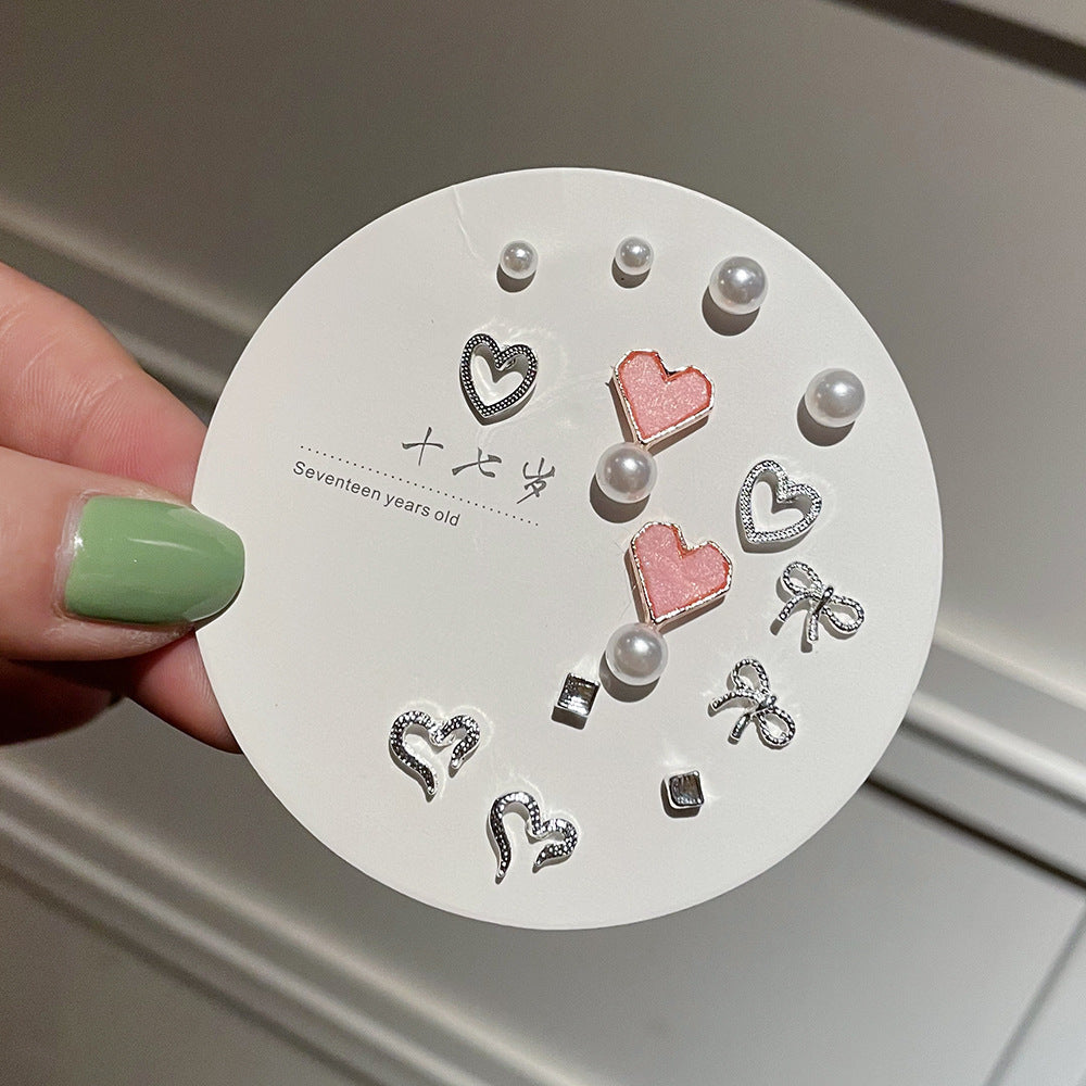 Wholesale One Week Set Combination S925 Silver Earrings