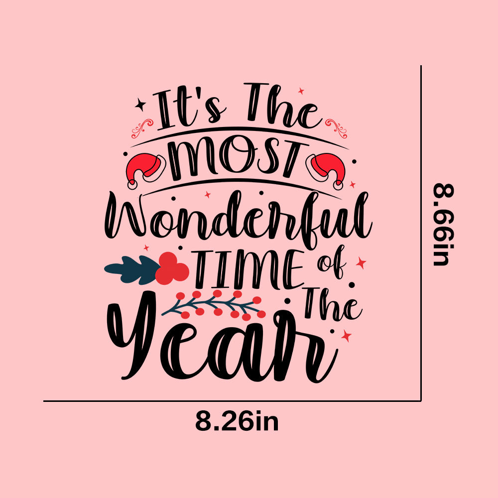 Wholesale  10pcs/pack Christmas pattern T-shirt heat transfer UV DTF ready-to-use transfer stickers