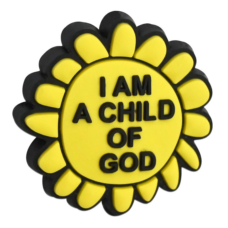 Wholesale Random 100pcs phrase cartoon cross Focal Beads