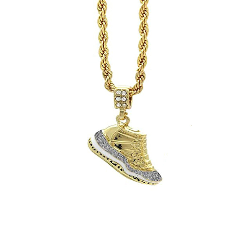 Wholesale Basketball hip-hop men' s accessories retro necklace