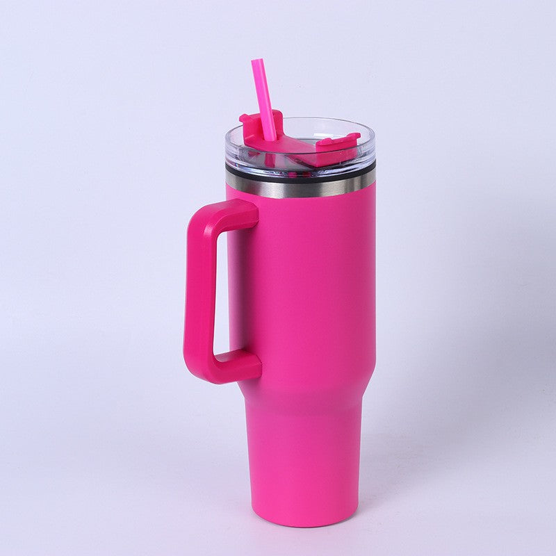 Wholesale 304 stainless steel 40oz ice cup double layer vacuum spray car cup creative outdoor handle cup