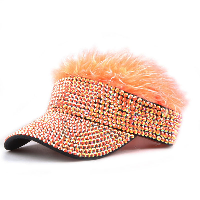 Wholesale Diamond Studded Wigs with An Empty Top Baseball Cap