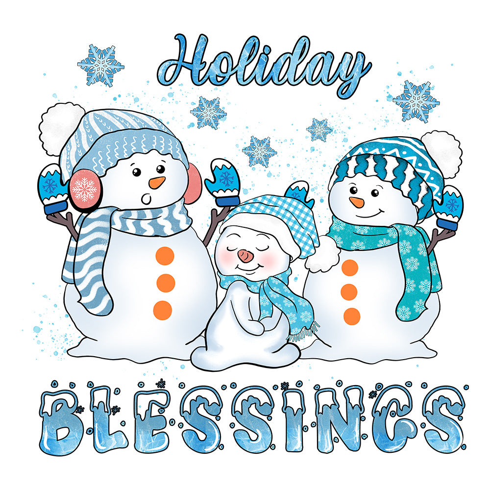 Wholesale 10pcs/pack Winter snowflake white ink heat transfer sticker for clothing  UV DTF ready-to-use transfer stickers