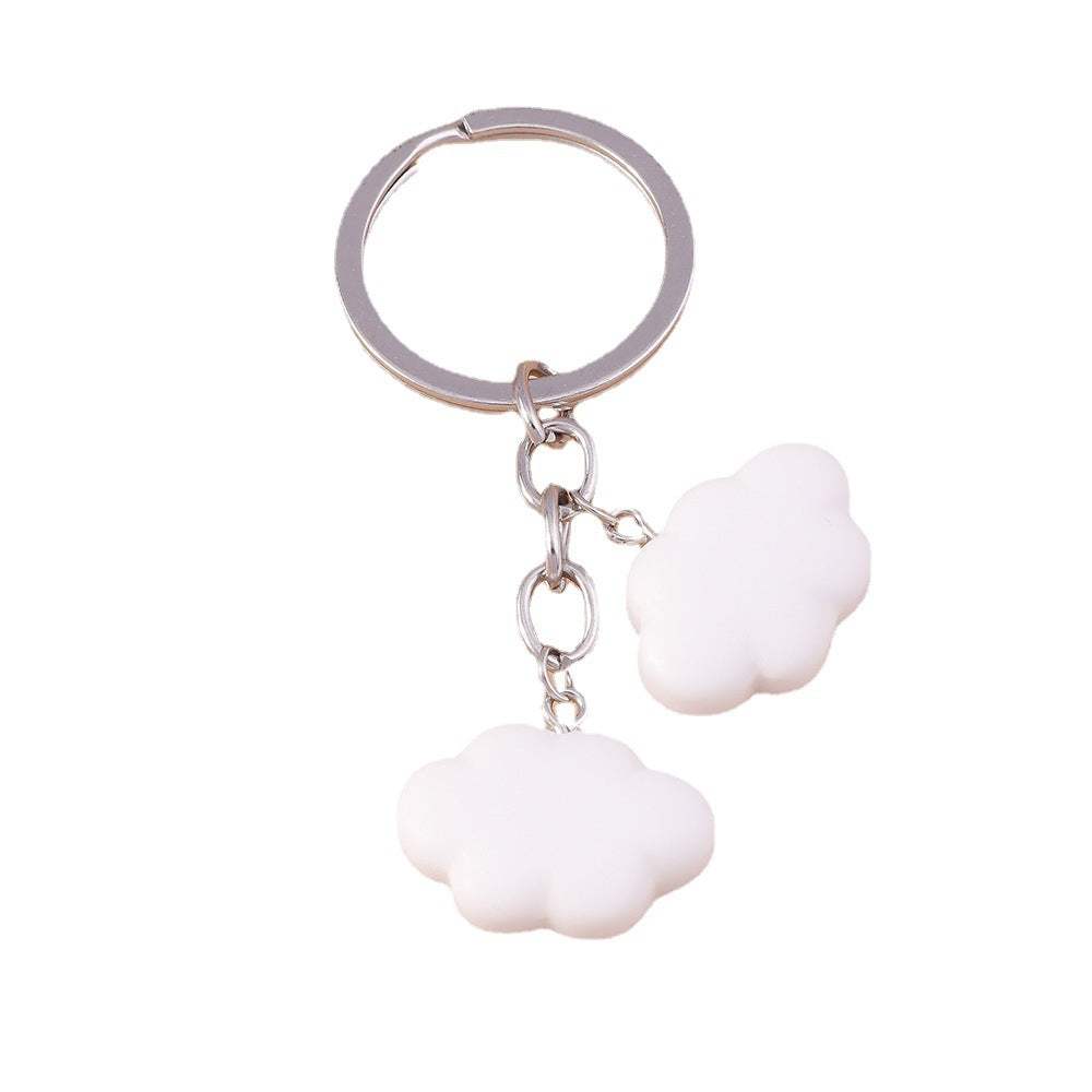 Wholesale Candy Bear Cloud Little Yellow Duck Metal Keychain